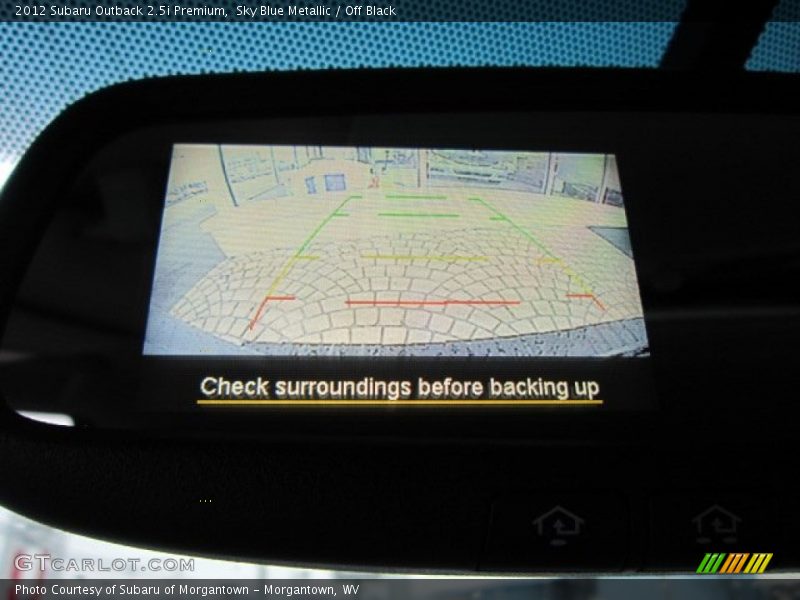 Sky Blue Metallic / Off Black 2012 Subaru Outback 2.5i Premium