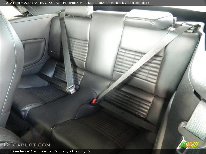  2012 Mustang Shelby GT500 SVT Performance Package Convertible Charcoal Black Interior