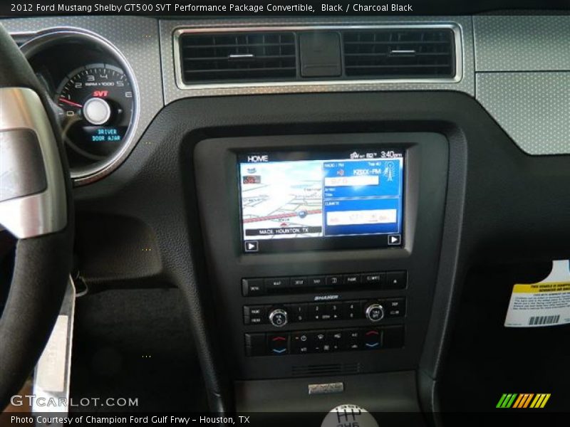 Black / Charcoal Black 2012 Ford Mustang Shelby GT500 SVT Performance Package Convertible