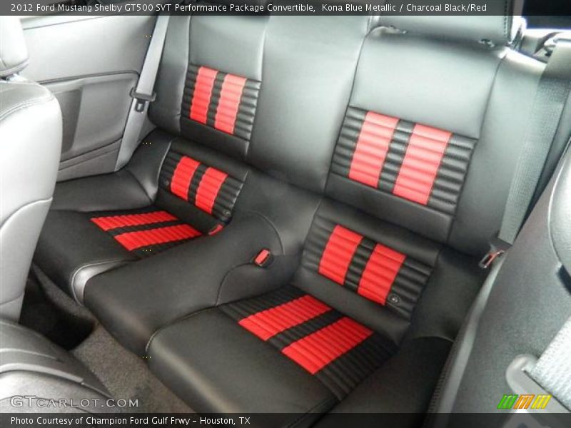  2012 Mustang Shelby GT500 SVT Performance Package Convertible Charcoal Black/Red Interior