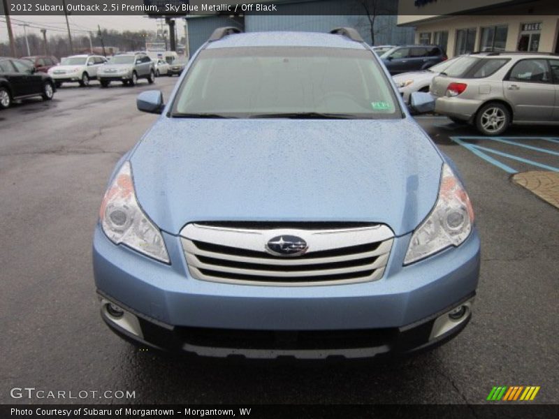 Sky Blue Metallic / Off Black 2012 Subaru Outback 2.5i Premium