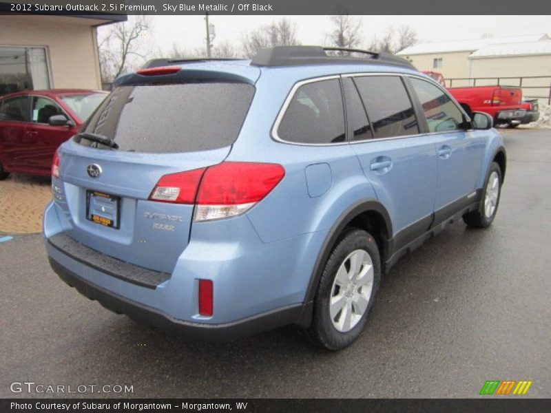 Sky Blue Metallic / Off Black 2012 Subaru Outback 2.5i Premium
