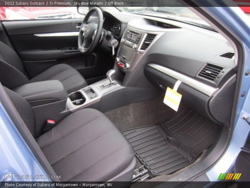 Sky Blue Metallic / Off Black 2012 Subaru Outback 2.5i Premium