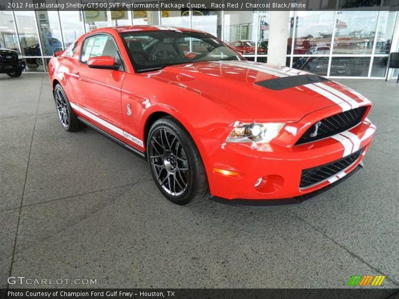 Front 3/4 View of 2012 Mustang Shelby GT500 SVT Performance Package Coupe