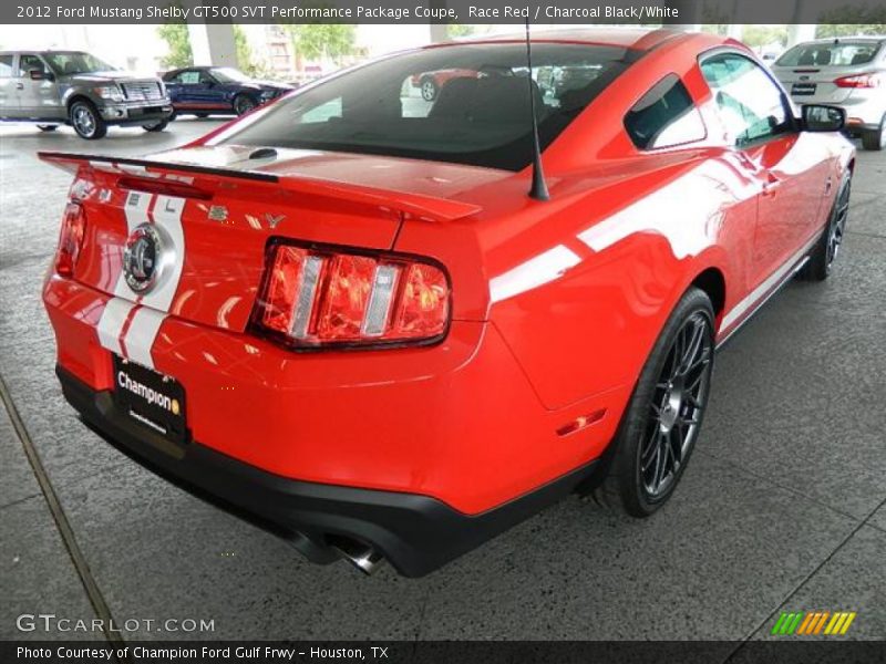 Race Red / Charcoal Black/White 2012 Ford Mustang Shelby GT500 SVT Performance Package Coupe
