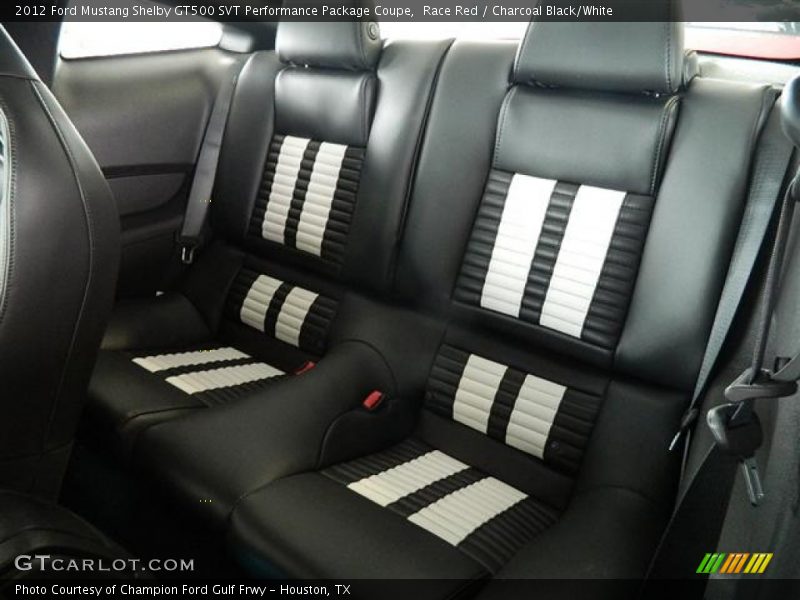  2012 Mustang Shelby GT500 SVT Performance Package Coupe Charcoal Black/White Interior