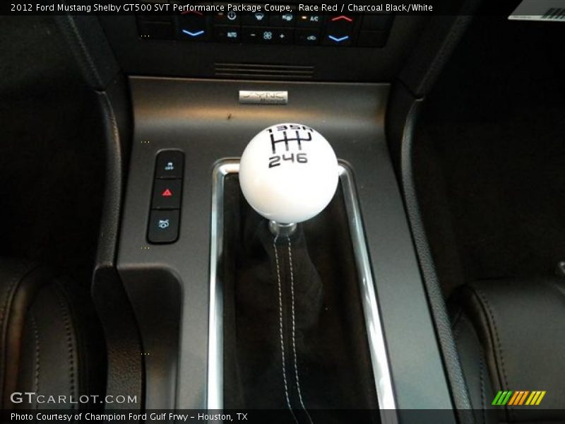  2012 Mustang Shelby GT500 SVT Performance Package Coupe 6 Speed Manual Shifter