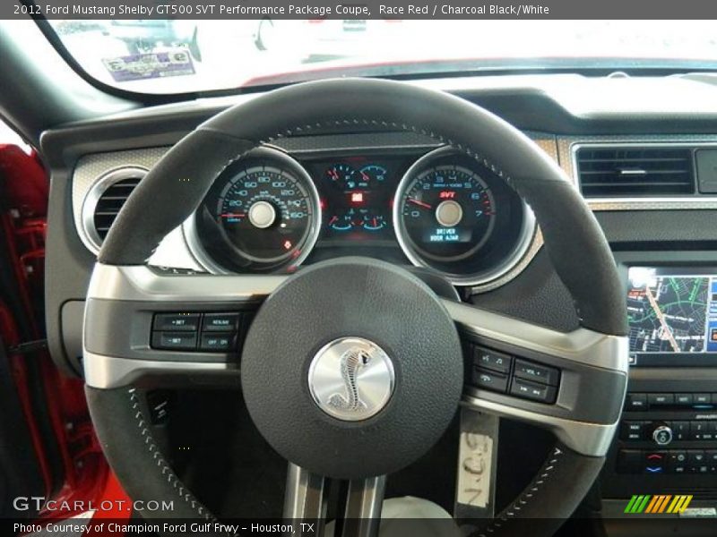  2012 Mustang Shelby GT500 SVT Performance Package Coupe Steering Wheel