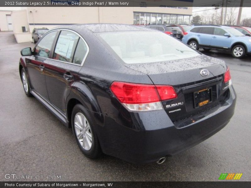 Deep Indigo Pearl / Warm Ivory 2012 Subaru Legacy 2.5i Premium