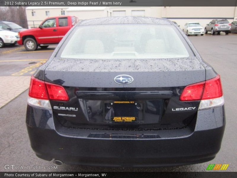 Deep Indigo Pearl / Warm Ivory 2012 Subaru Legacy 2.5i Premium