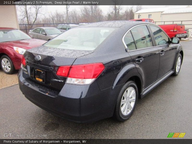 Deep Indigo Pearl / Warm Ivory 2012 Subaru Legacy 2.5i Premium