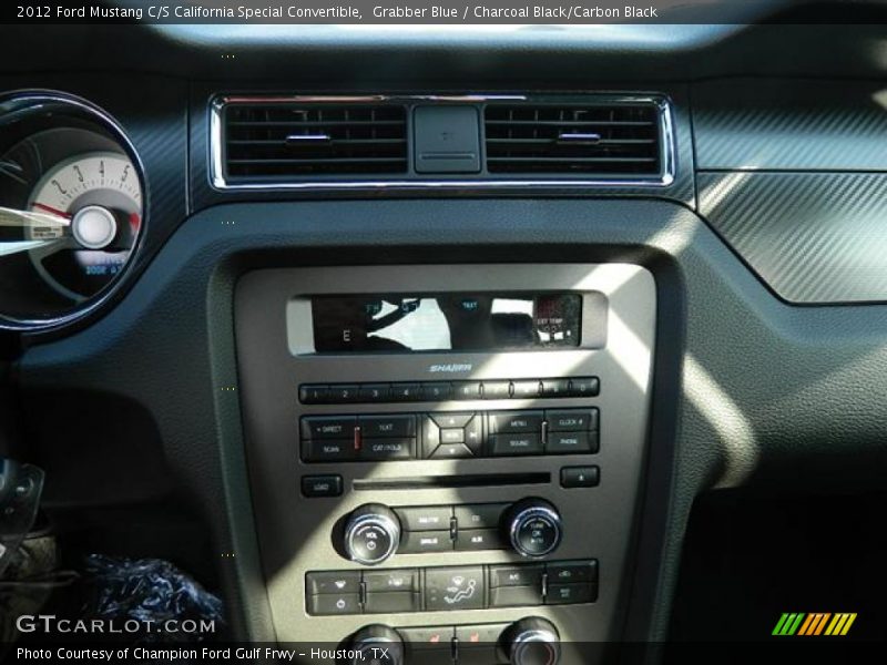 Controls of 2012 Mustang C/S California Special Convertible