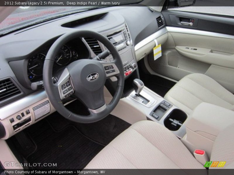 Deep Indigo Pearl / Warm Ivory 2012 Subaru Legacy 2.5i Premium