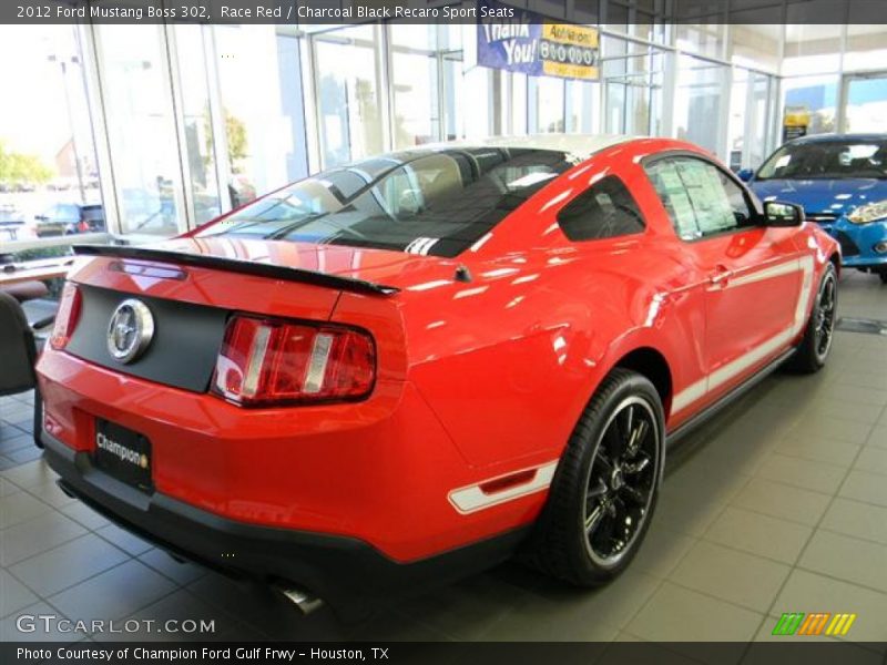 Race Red / Charcoal Black Recaro Sport Seats 2012 Ford Mustang Boss 302