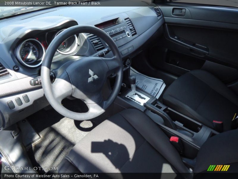 Tarmac Black Pearl / Black 2008 Mitsubishi Lancer DE