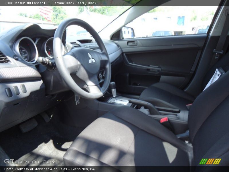 Tarmac Black Pearl / Black 2008 Mitsubishi Lancer DE