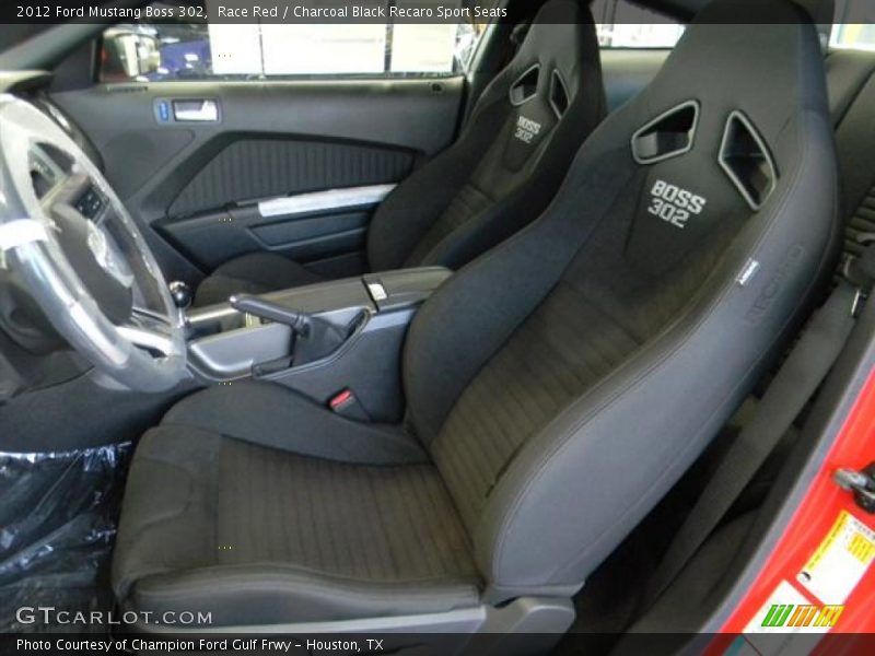  2012 Mustang Boss 302 Charcoal Black Recaro Sport Seats Interior