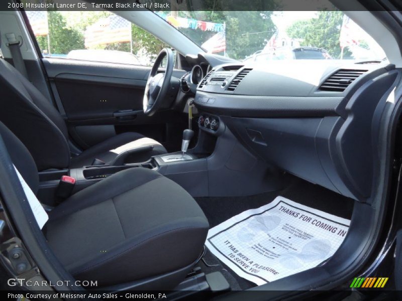 Tarmac Black Pearl / Black 2008 Mitsubishi Lancer DE