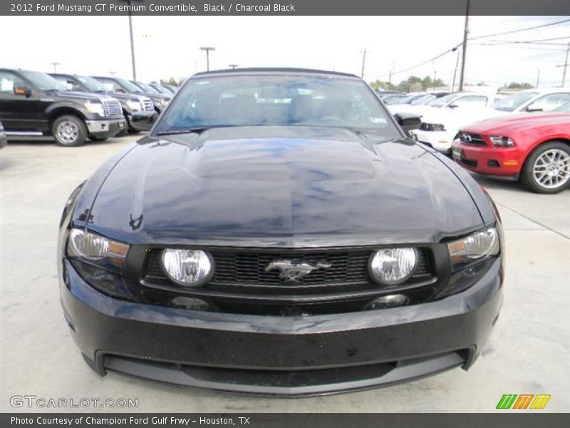 Black / Charcoal Black 2012 Ford Mustang GT Premium Convertible