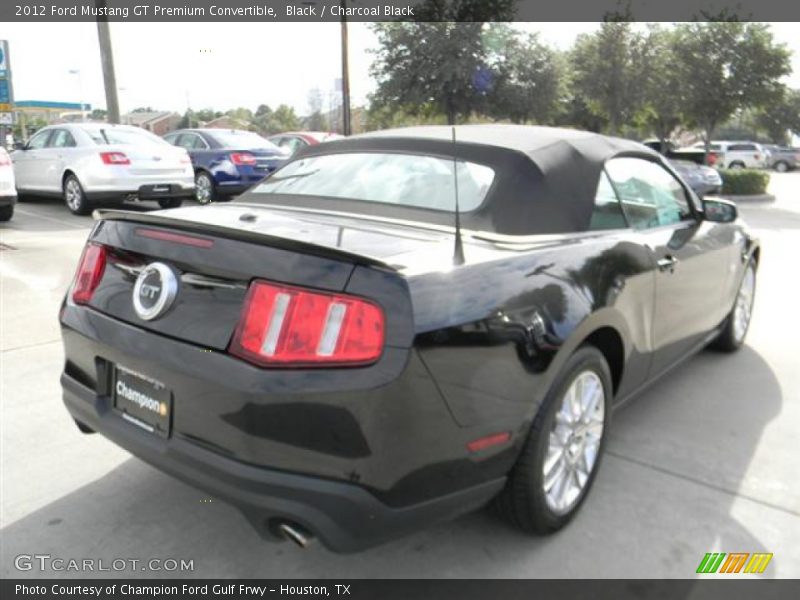 Black / Charcoal Black 2012 Ford Mustang GT Premium Convertible