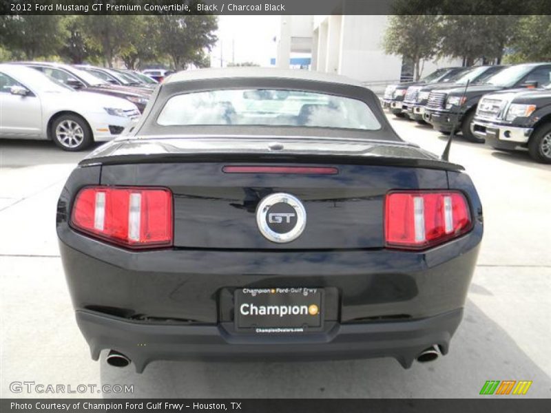 Black / Charcoal Black 2012 Ford Mustang GT Premium Convertible