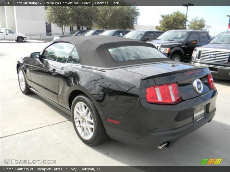 Black / Charcoal Black 2012 Ford Mustang GT Premium Convertible