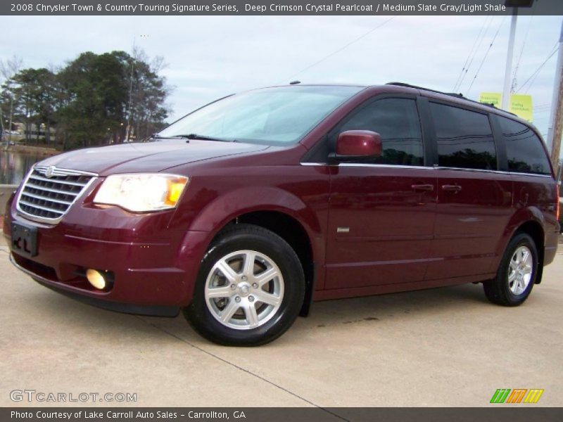 Deep Crimson Crystal Pearlcoat / Medium Slate Gray/Light Shale 2008 Chrysler Town & Country Touring Signature Series