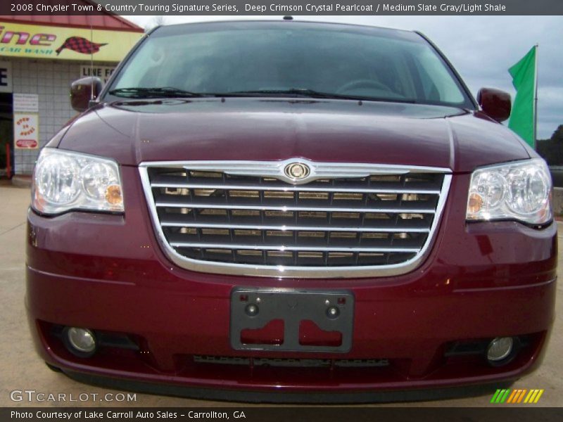 Deep Crimson Crystal Pearlcoat / Medium Slate Gray/Light Shale 2008 Chrysler Town & Country Touring Signature Series
