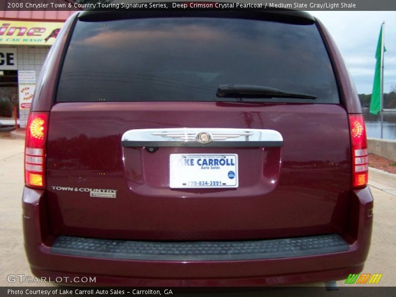 Deep Crimson Crystal Pearlcoat / Medium Slate Gray/Light Shale 2008 Chrysler Town & Country Touring Signature Series
