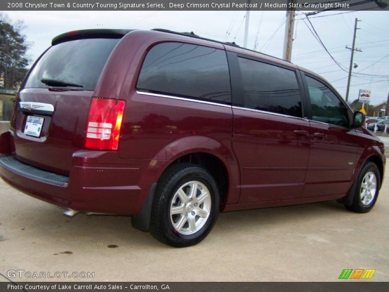 Deep Crimson Crystal Pearlcoat / Medium Slate Gray/Light Shale 2008 Chrysler Town & Country Touring Signature Series