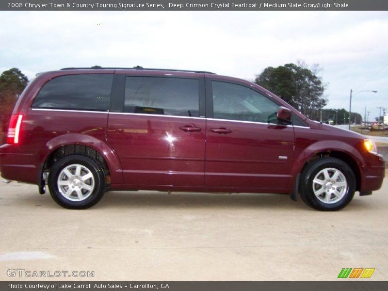 Deep Crimson Crystal Pearlcoat / Medium Slate Gray/Light Shale 2008 Chrysler Town & Country Touring Signature Series