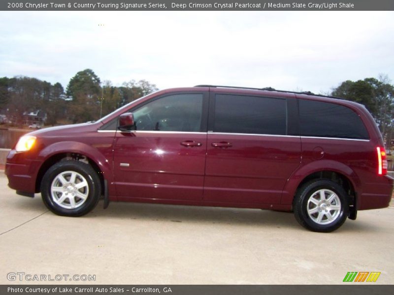 Deep Crimson Crystal Pearlcoat / Medium Slate Gray/Light Shale 2008 Chrysler Town & Country Touring Signature Series