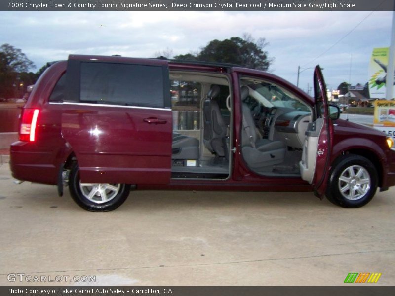 Deep Crimson Crystal Pearlcoat / Medium Slate Gray/Light Shale 2008 Chrysler Town & Country Touring Signature Series