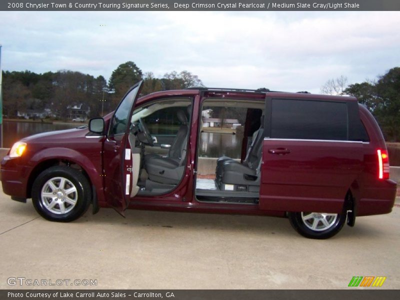 Deep Crimson Crystal Pearlcoat / Medium Slate Gray/Light Shale 2008 Chrysler Town & Country Touring Signature Series