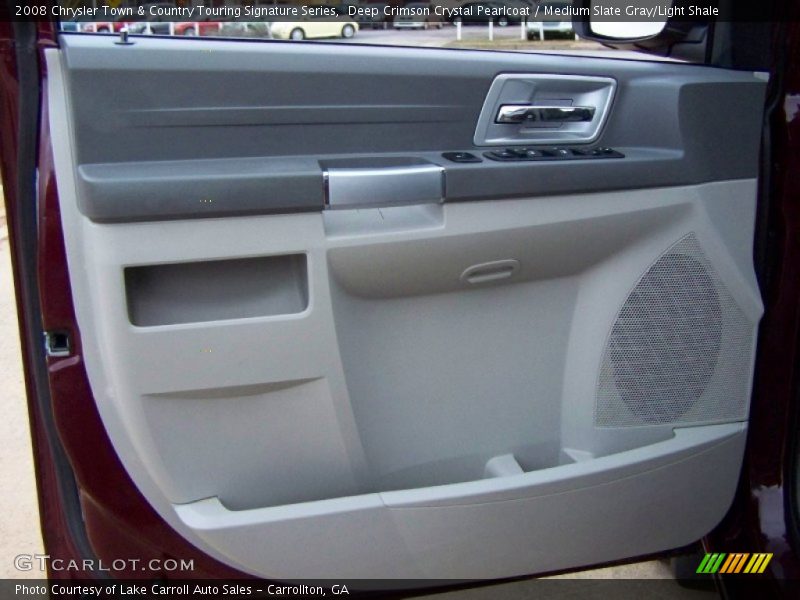 Deep Crimson Crystal Pearlcoat / Medium Slate Gray/Light Shale 2008 Chrysler Town & Country Touring Signature Series