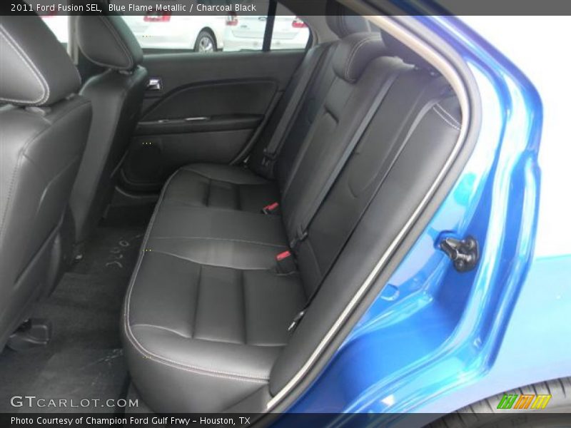 Blue Flame Metallic / Charcoal Black 2011 Ford Fusion SEL