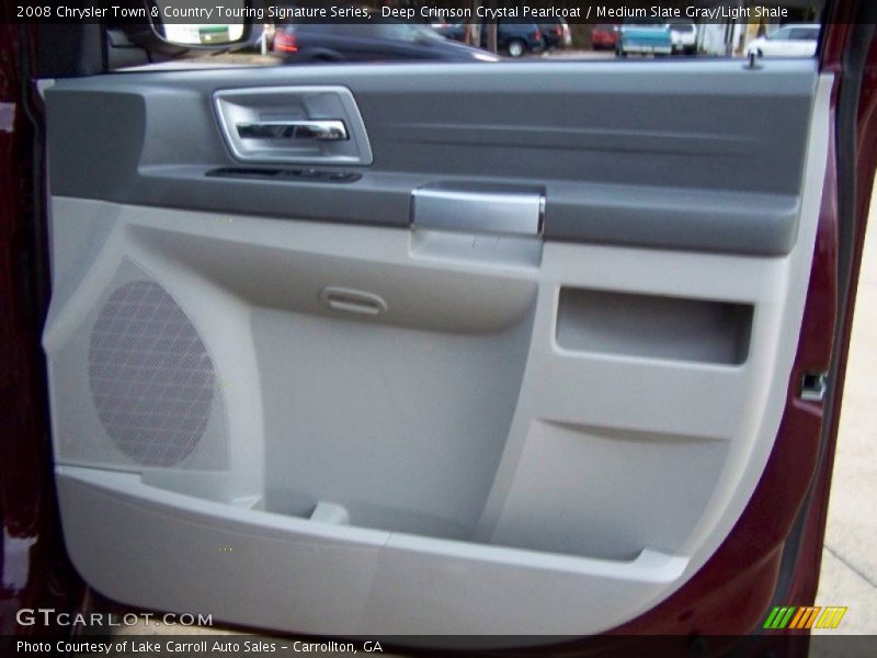 Deep Crimson Crystal Pearlcoat / Medium Slate Gray/Light Shale 2008 Chrysler Town & Country Touring Signature Series