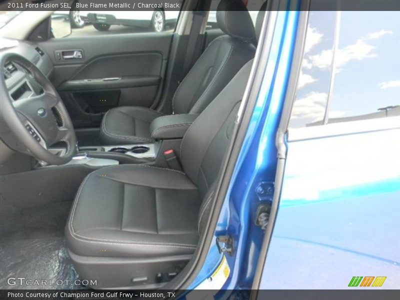 Blue Flame Metallic / Charcoal Black 2011 Ford Fusion SEL