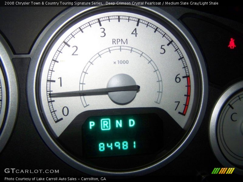 Deep Crimson Crystal Pearlcoat / Medium Slate Gray/Light Shale 2008 Chrysler Town & Country Touring Signature Series