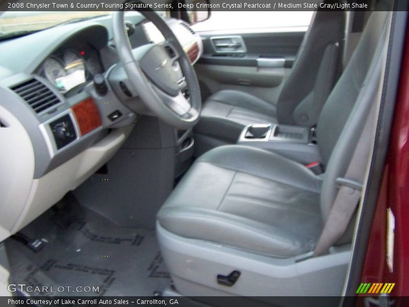 Deep Crimson Crystal Pearlcoat / Medium Slate Gray/Light Shale 2008 Chrysler Town & Country Touring Signature Series