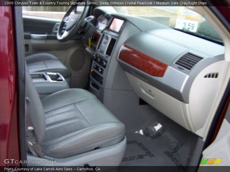 Deep Crimson Crystal Pearlcoat / Medium Slate Gray/Light Shale 2008 Chrysler Town & Country Touring Signature Series