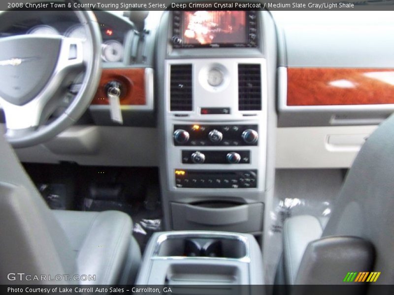 Deep Crimson Crystal Pearlcoat / Medium Slate Gray/Light Shale 2008 Chrysler Town & Country Touring Signature Series