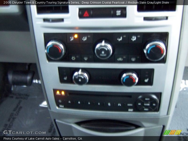 Deep Crimson Crystal Pearlcoat / Medium Slate Gray/Light Shale 2008 Chrysler Town & Country Touring Signature Series