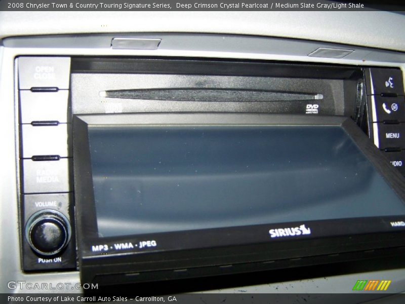 Deep Crimson Crystal Pearlcoat / Medium Slate Gray/Light Shale 2008 Chrysler Town & Country Touring Signature Series