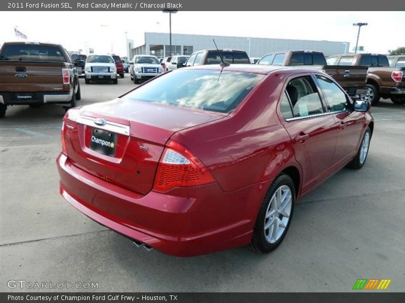 Red Candy Metallic / Charcoal Black 2011 Ford Fusion SEL