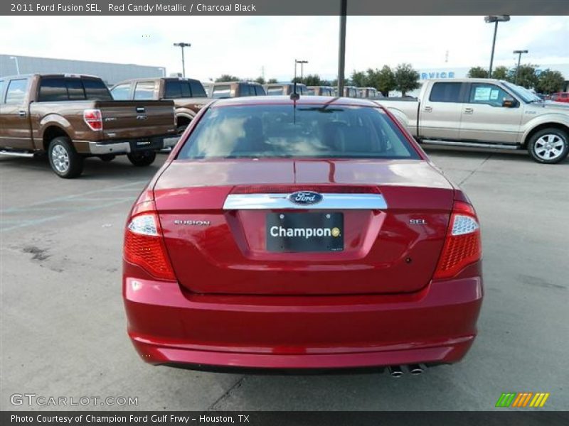 Red Candy Metallic / Charcoal Black 2011 Ford Fusion SEL