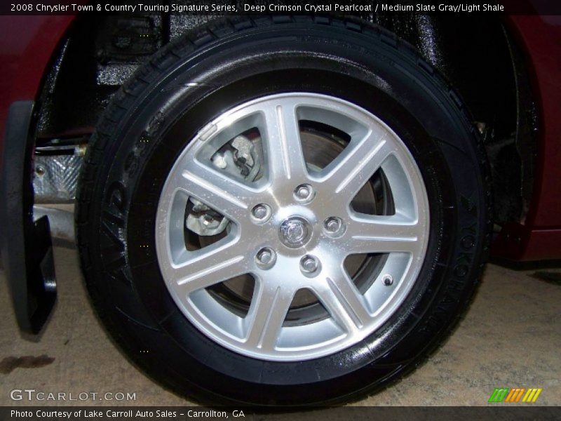 Deep Crimson Crystal Pearlcoat / Medium Slate Gray/Light Shale 2008 Chrysler Town & Country Touring Signature Series