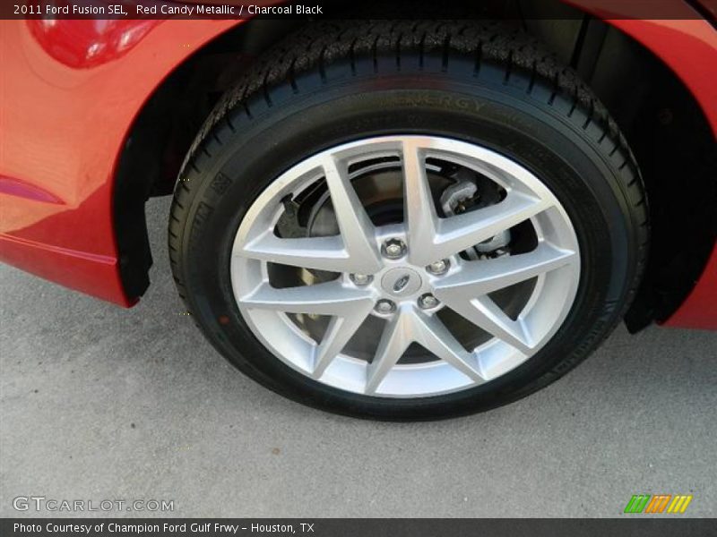 Red Candy Metallic / Charcoal Black 2011 Ford Fusion SEL