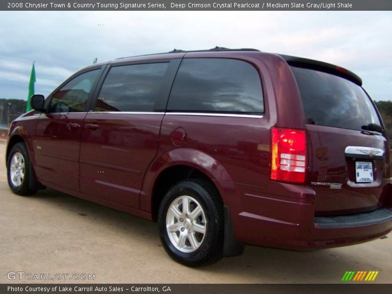 Deep Crimson Crystal Pearlcoat / Medium Slate Gray/Light Shale 2008 Chrysler Town & Country Touring Signature Series