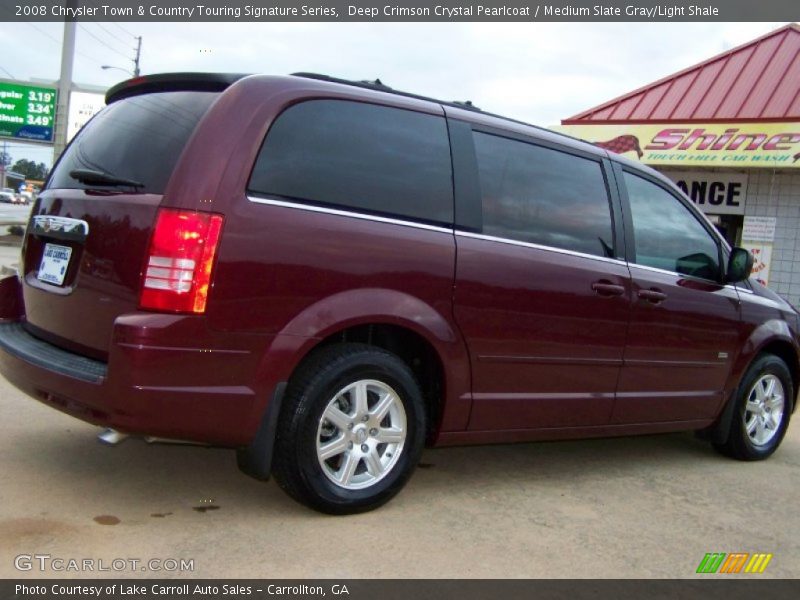 Deep Crimson Crystal Pearlcoat / Medium Slate Gray/Light Shale 2008 Chrysler Town & Country Touring Signature Series